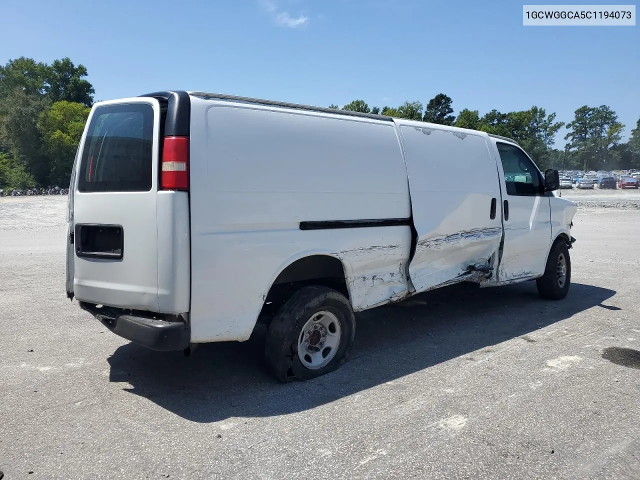 2012 Chevrolet Express G2500 VIN: 1GCWGGCA5C1194073 Lot: 67869814