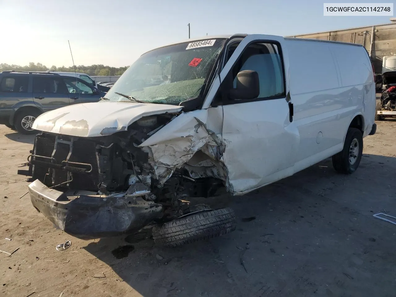 2012 Chevrolet Express G2500 VIN: 1GCWGFCA2C1142748 Lot: 68585464