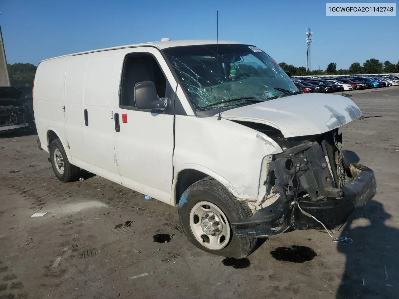 2012 Chevrolet Express G2500 VIN: 1GCWGFCA2C1142748 Lot: 68585464