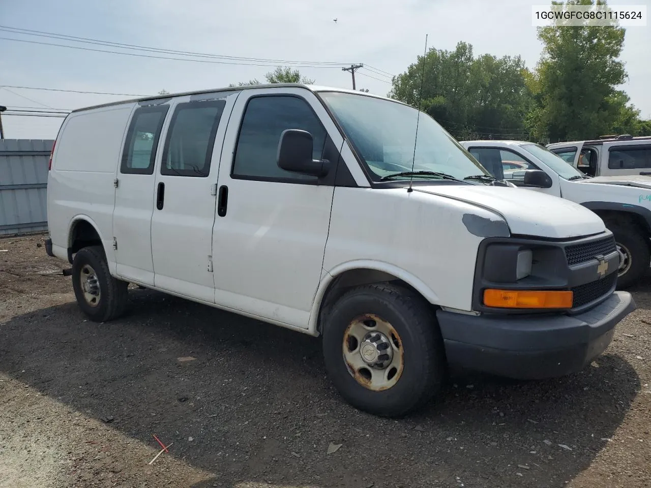 2012 Chevrolet Express G2500 VIN: 1GCWGFCG8C1115624 Lot: 69472254