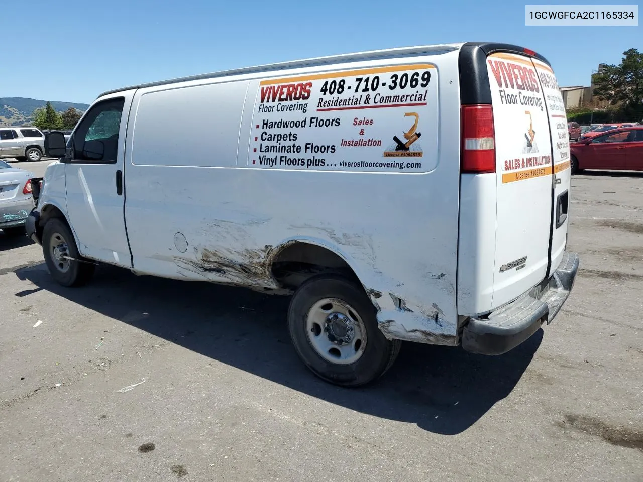 2012 Chevrolet Express G2500 VIN: 1GCWGFCA2C1165334 Lot: 69693754