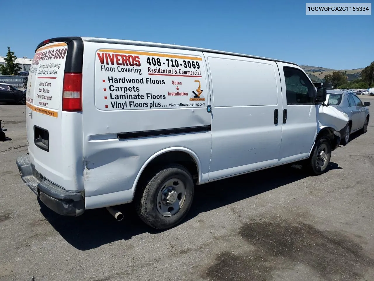 2012 Chevrolet Express G2500 VIN: 1GCWGFCA2C1165334 Lot: 69693754