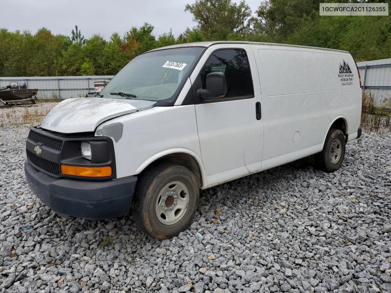 2012 Chevrolet Express G2500 VIN: 1GCWGFCA2C1126355 Lot: 70357503