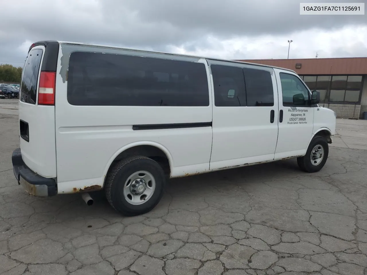 2012 Chevrolet Express G3500 Lt VIN: 1GAZG1FA7C1125691 Lot: 72529024