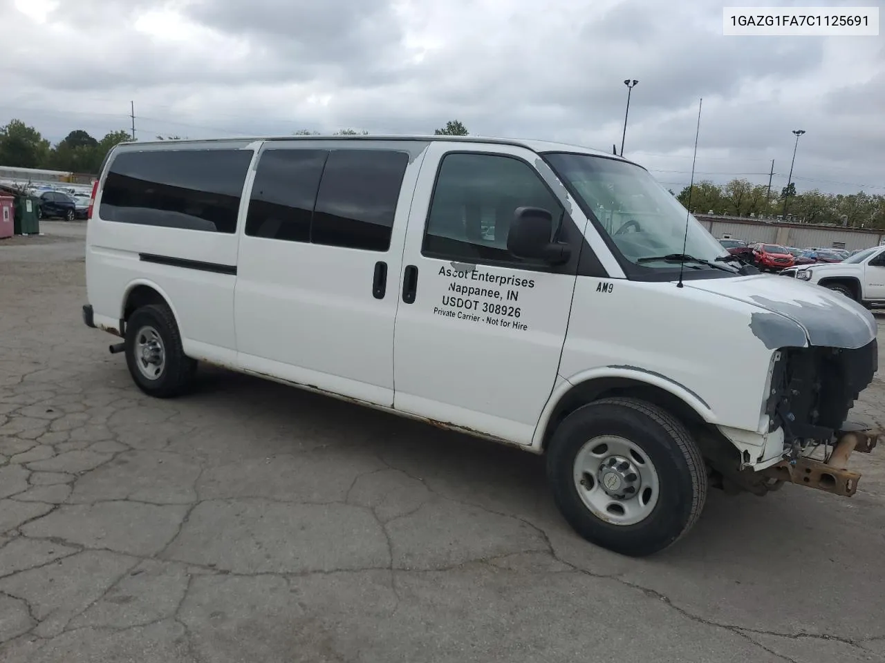 2012 Chevrolet Express G3500 Lt VIN: 1GAZG1FA7C1125691 Lot: 72529024