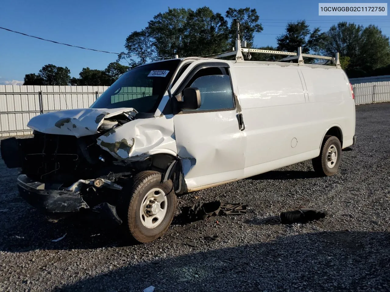 1GCWGGBG2C1172750 2012 Chevrolet Express G2500