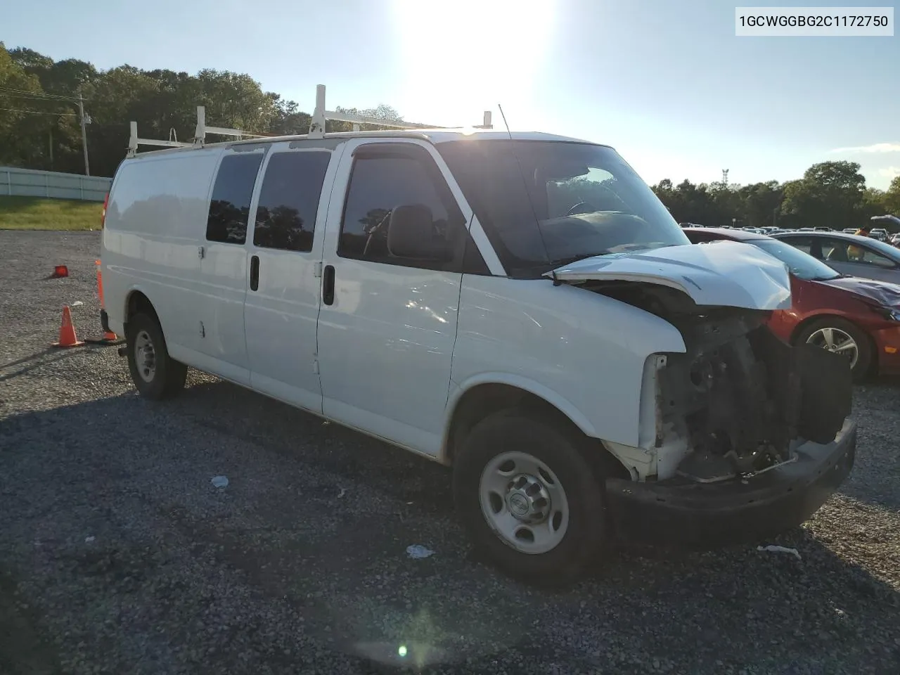 2012 Chevrolet Express G2500 VIN: 1GCWGGBG2C1172750 Lot: 73032284