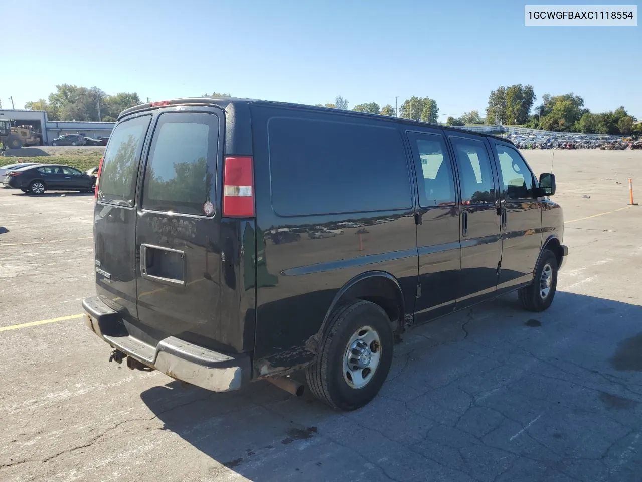 1GCWGFBAXC1118554 2012 Chevrolet Express G2500