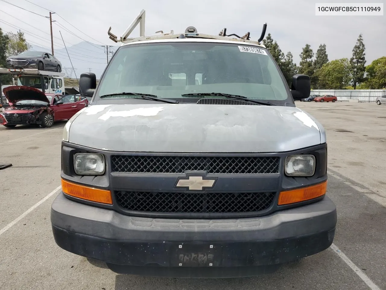 2012 Chevrolet Express G2500 VIN: 1GCWGFCB5C1110949 Lot: 74149524