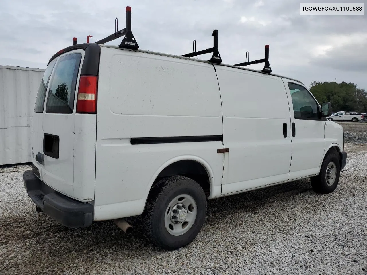 2012 Chevrolet Express G2500 VIN: 1GCWGFCAXC1100683 Lot: 74742564