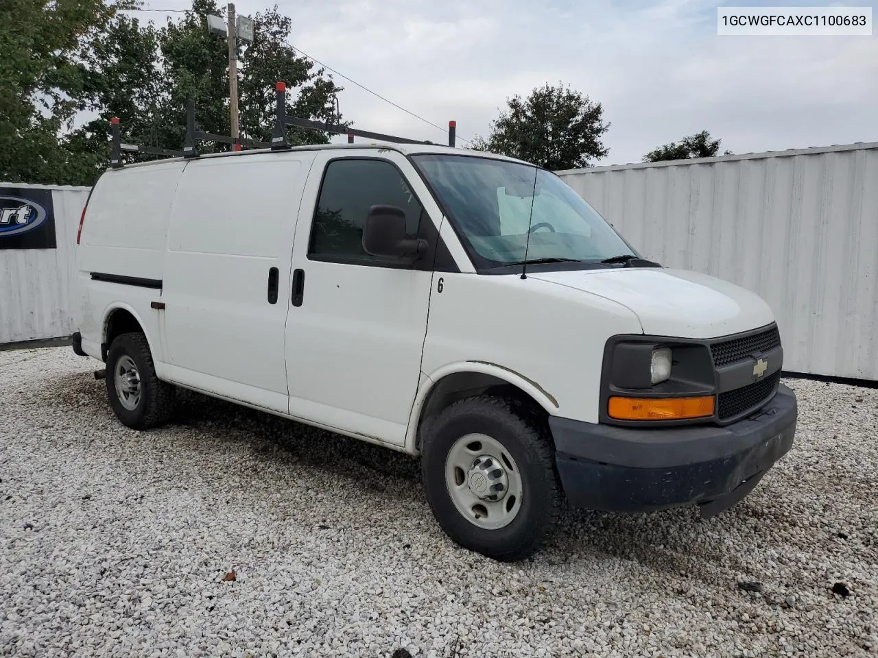 2012 Chevrolet Express G2500 VIN: 1GCWGFCAXC1100683 Lot: 74742564