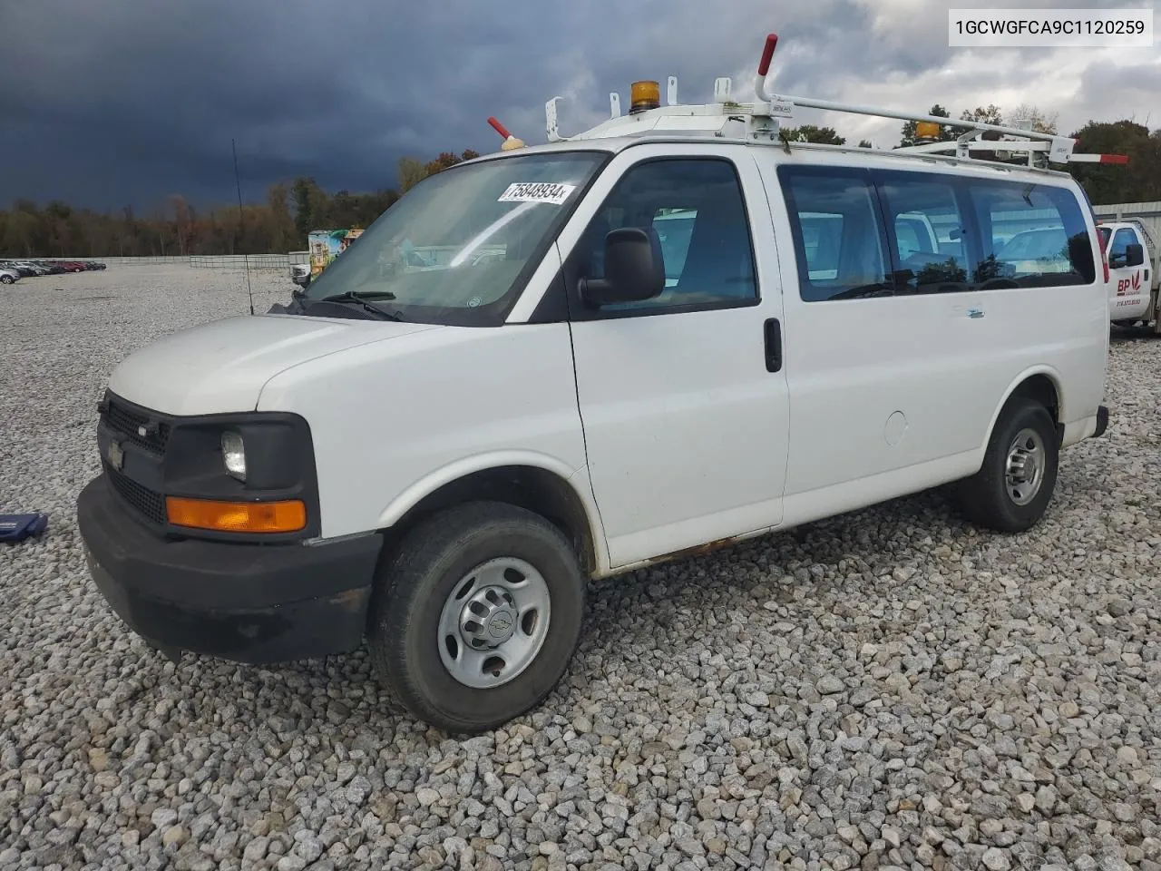 2012 Chevrolet Express G2500 VIN: 1GCWGFCA9C1120259 Lot: 75848934