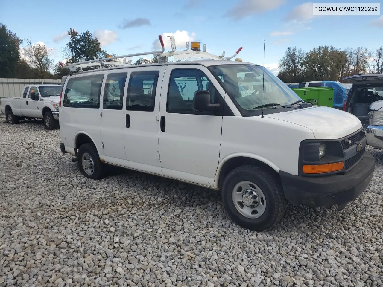 2012 Chevrolet Express G2500 VIN: 1GCWGFCA9C1120259 Lot: 75848934