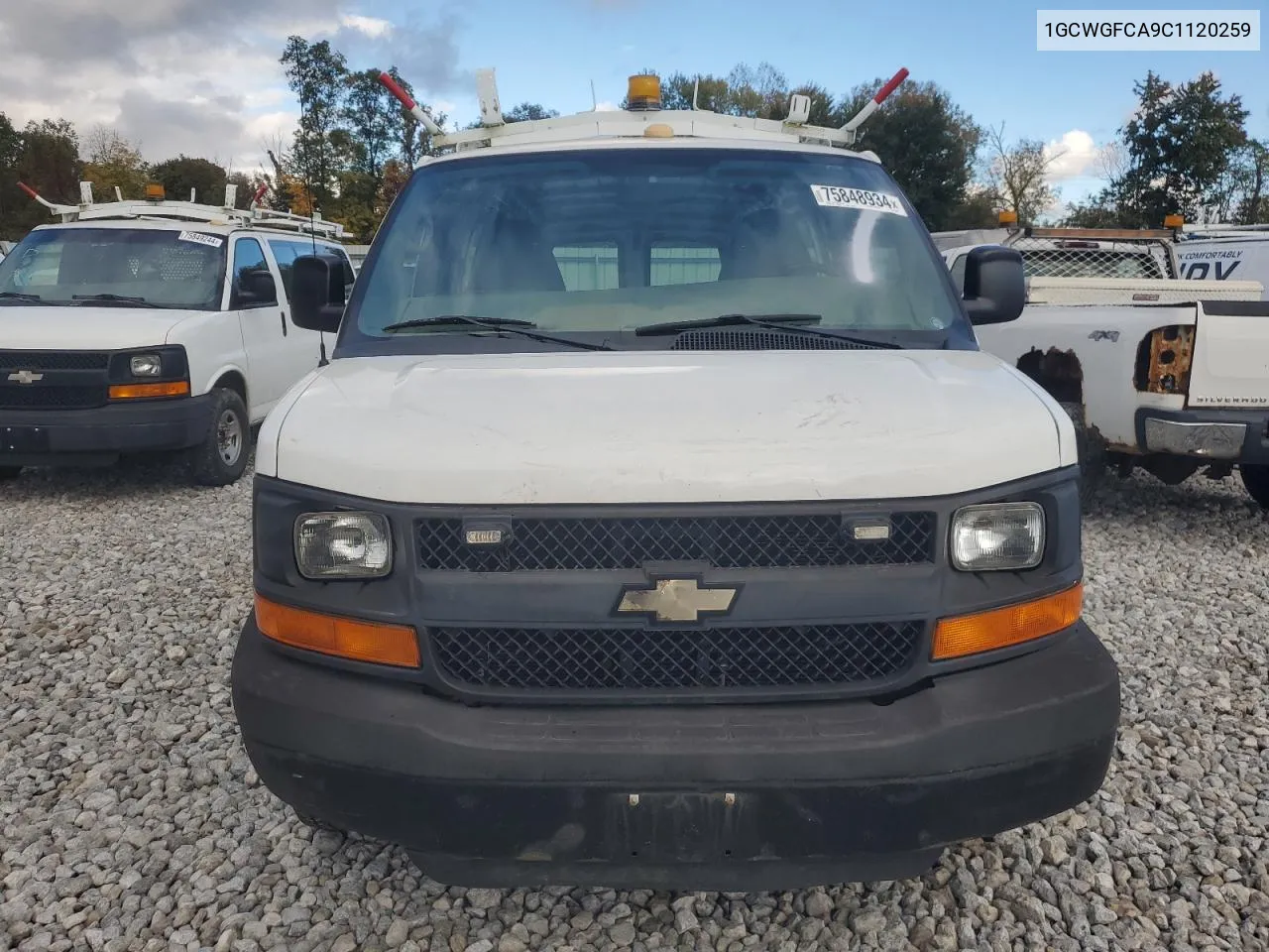 2012 Chevrolet Express G2500 VIN: 1GCWGFCA9C1120259 Lot: 75848934