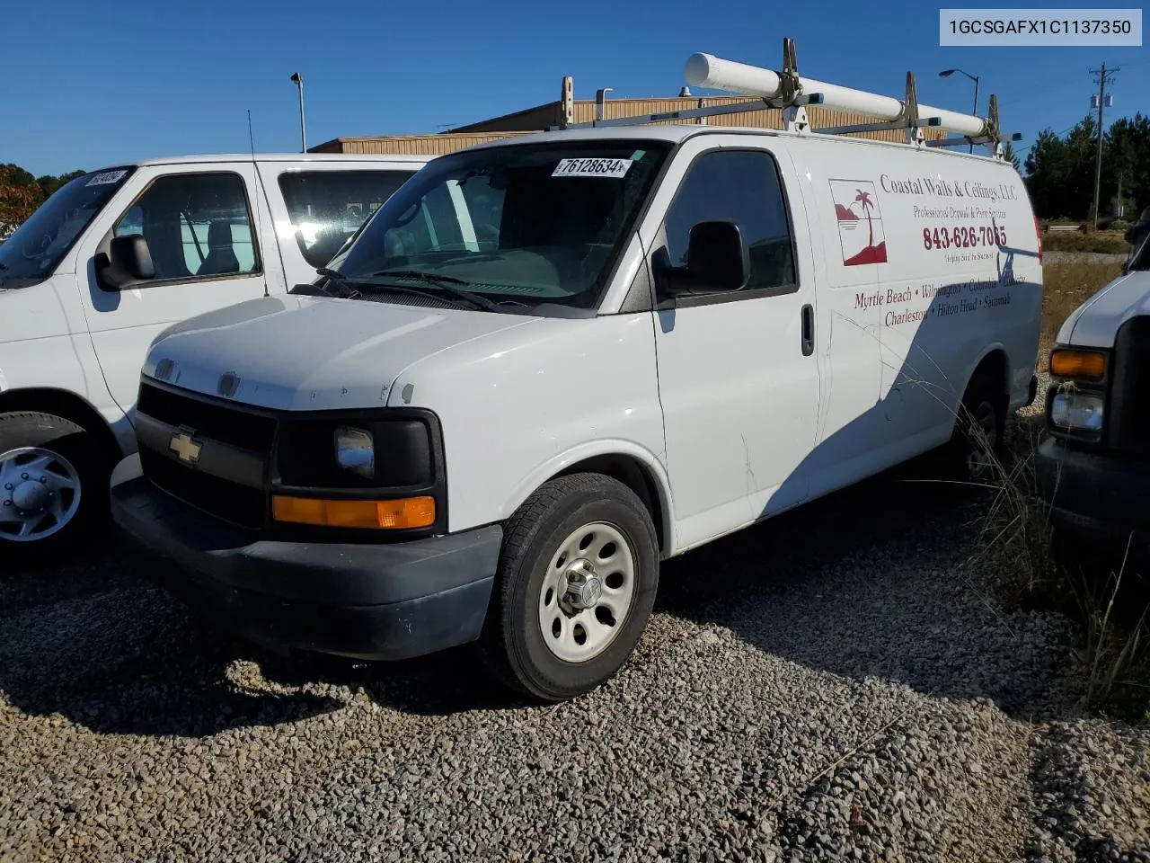 2012 Chevrolet Express G1500 VIN: 1GCSGAFX1C1137350 Lot: 76128634