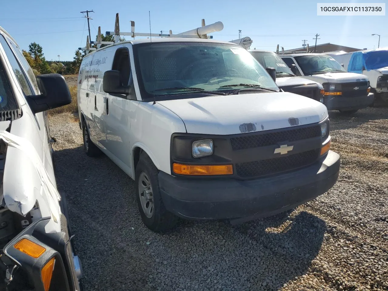 2012 Chevrolet Express G1500 VIN: 1GCSGAFX1C1137350 Lot: 76128634