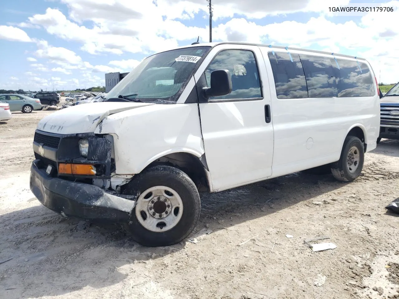 2012 Chevrolet Express G2500 Ls VIN: 1GAWGPFA3C1179706 Lot: 77379814