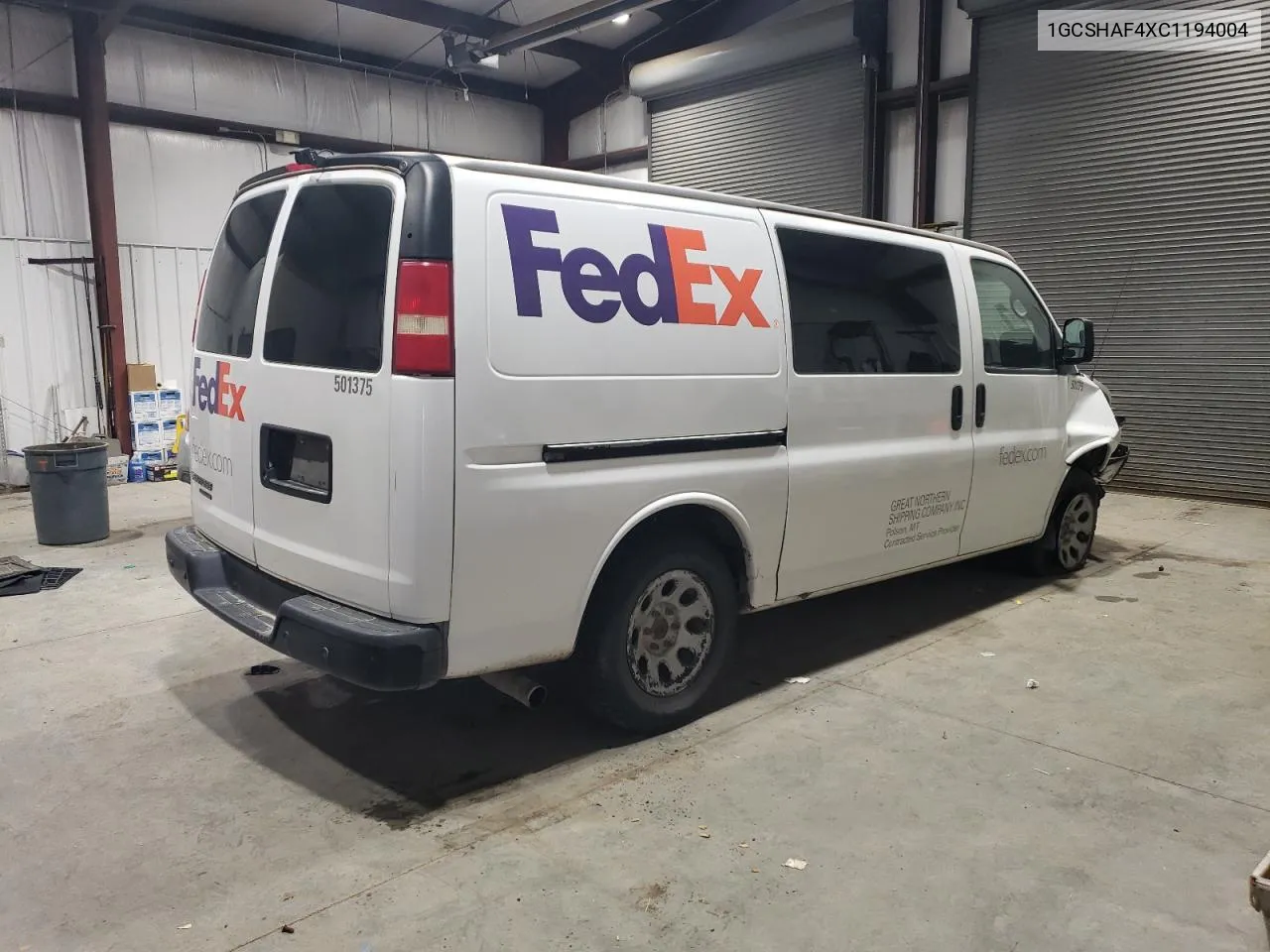 2012 Chevrolet Express G1500 VIN: 1GCSHAF4XC1194004 Lot: 78611044