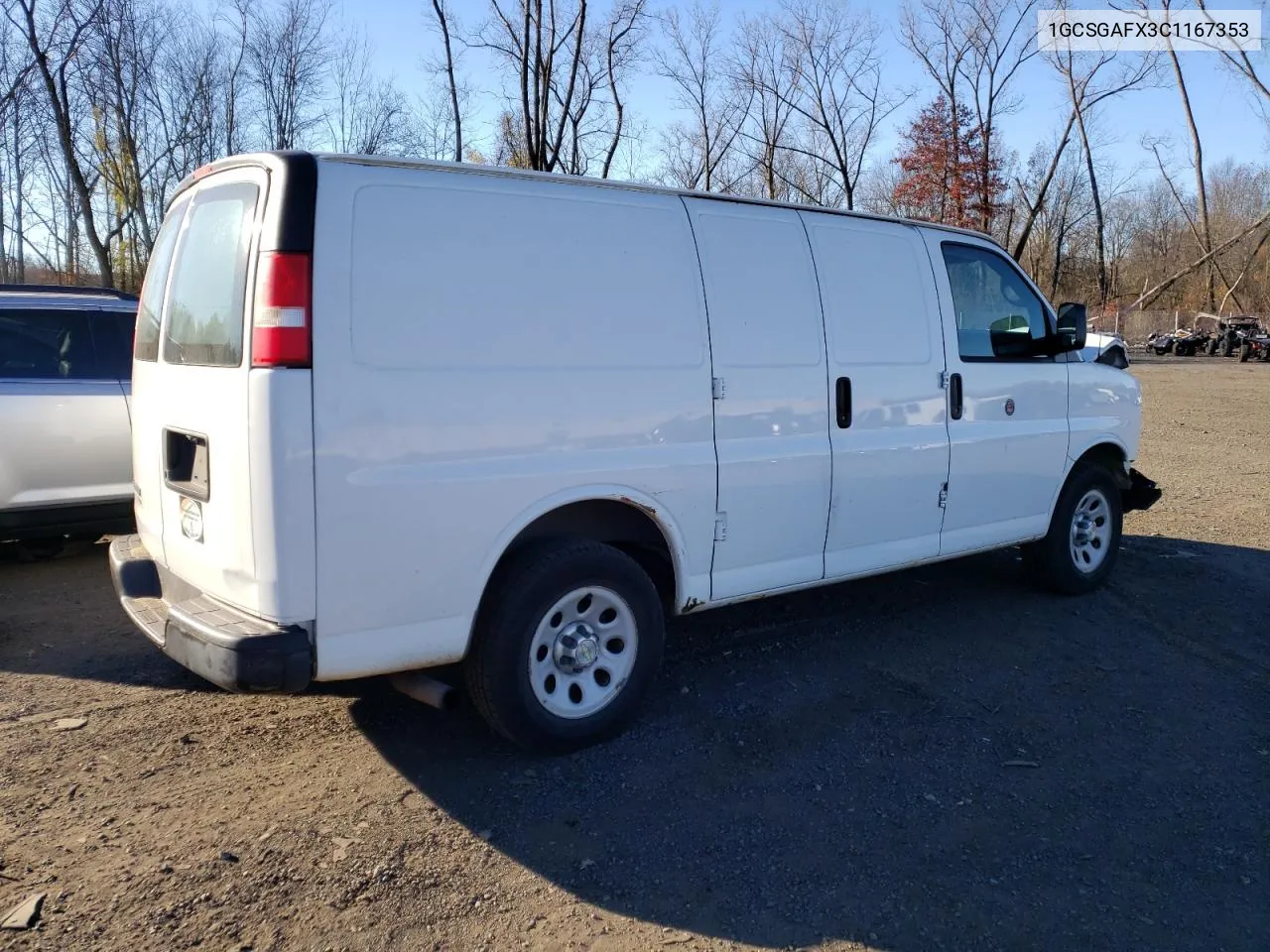 2012 Chevrolet Express G1500 VIN: 1GCSGAFX3C1167353 Lot: 78810004