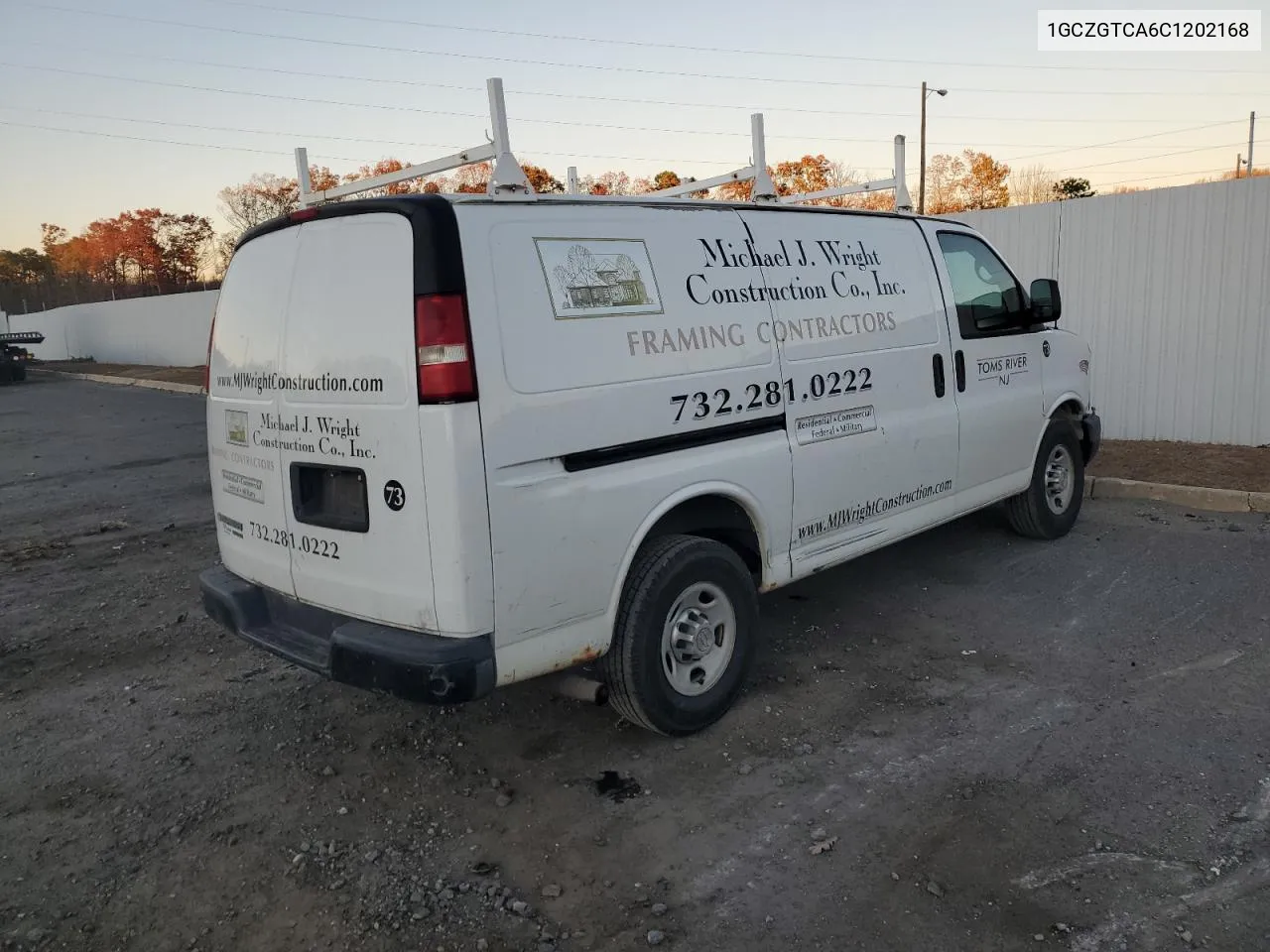 2012 Chevrolet Express G3500 VIN: 1GCZGTCA6C1202168 Lot: 80083844