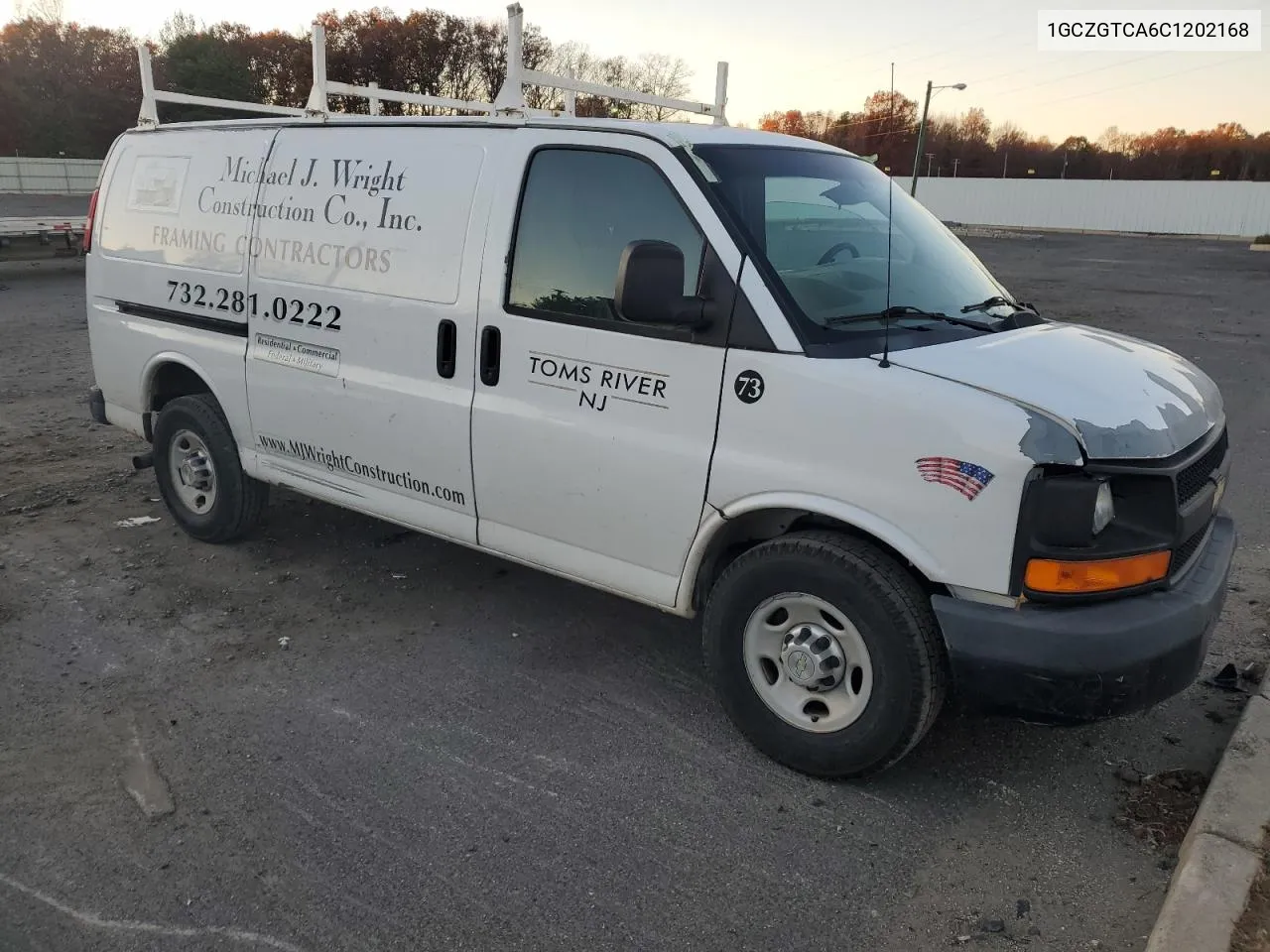 2012 Chevrolet Express G3500 VIN: 1GCZGTCA6C1202168 Lot: 80083844