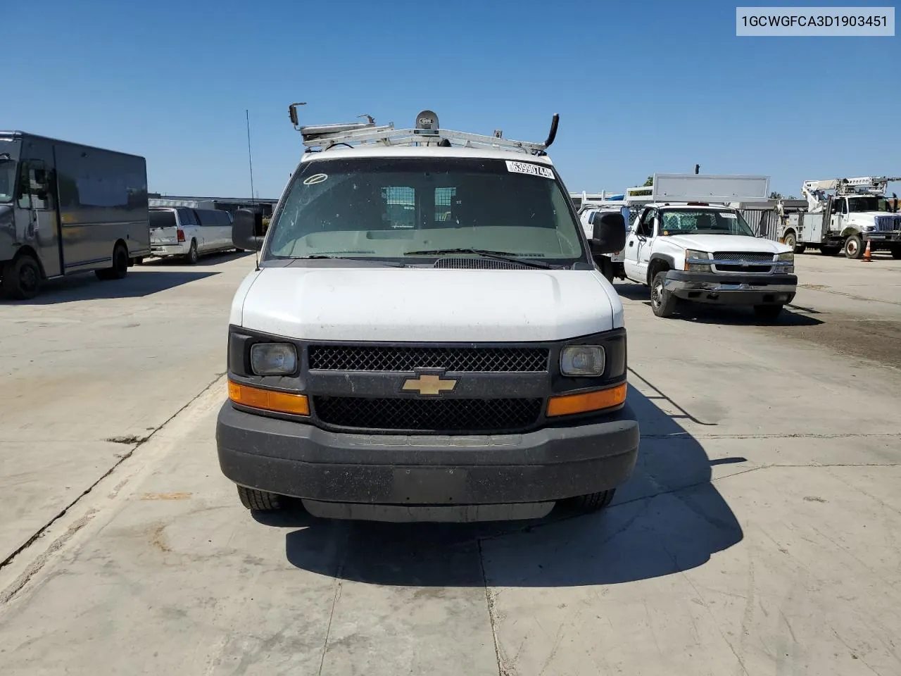 2013 Chevrolet Express G2500 VIN: 1GCWGFCA3D1903451 Lot: 63990744