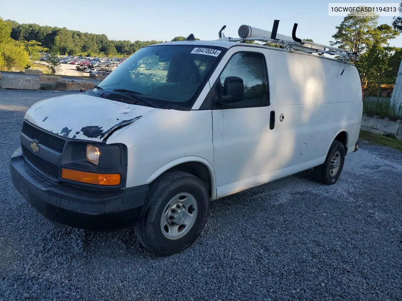 2013 Chevrolet Express G2500 VIN: 1GCWGFCA5D1194313 Lot: 66470034