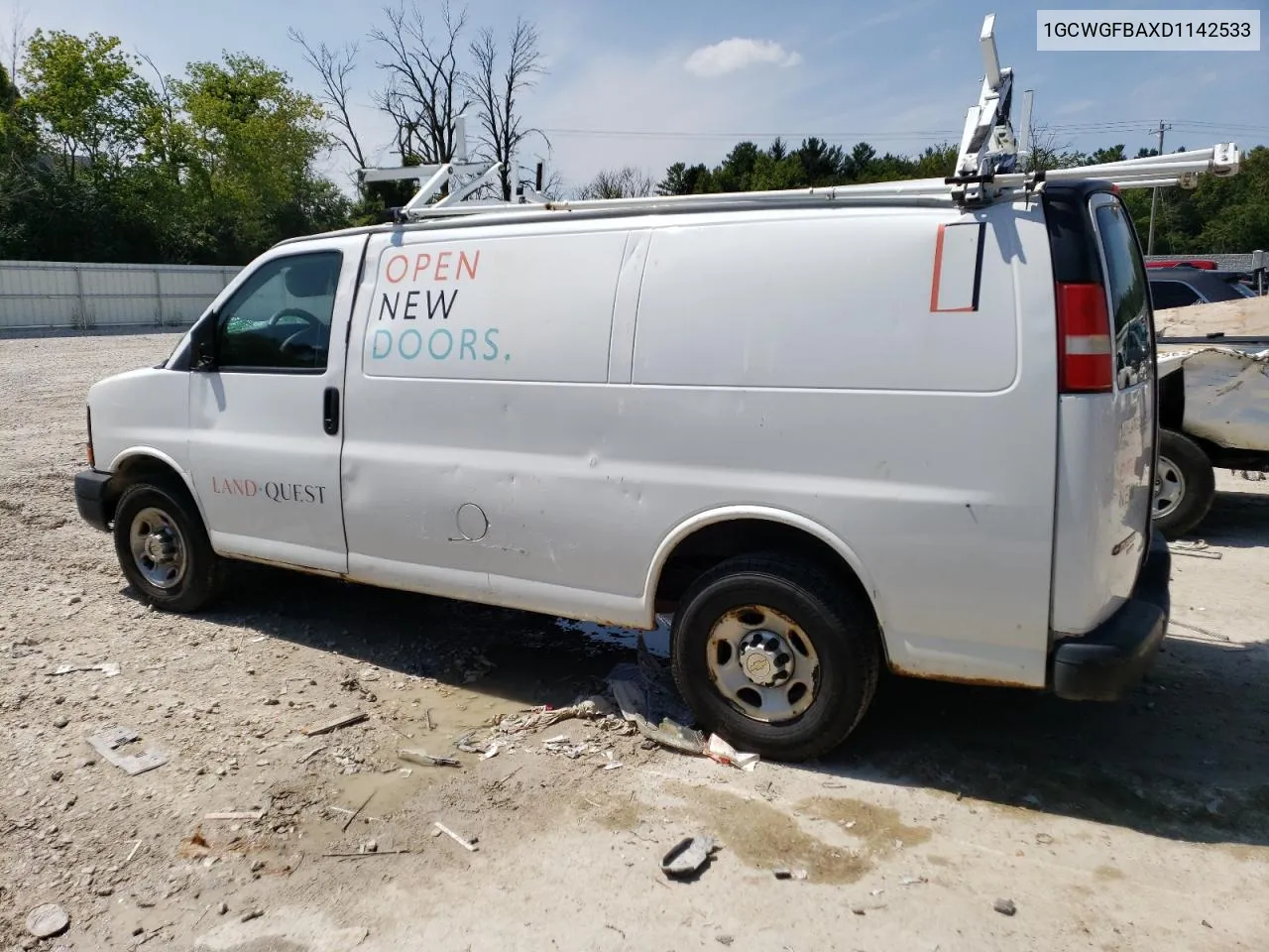 2013 Chevrolet Express G2500 VIN: 1GCWGFBAXD1142533 Lot: 67373134