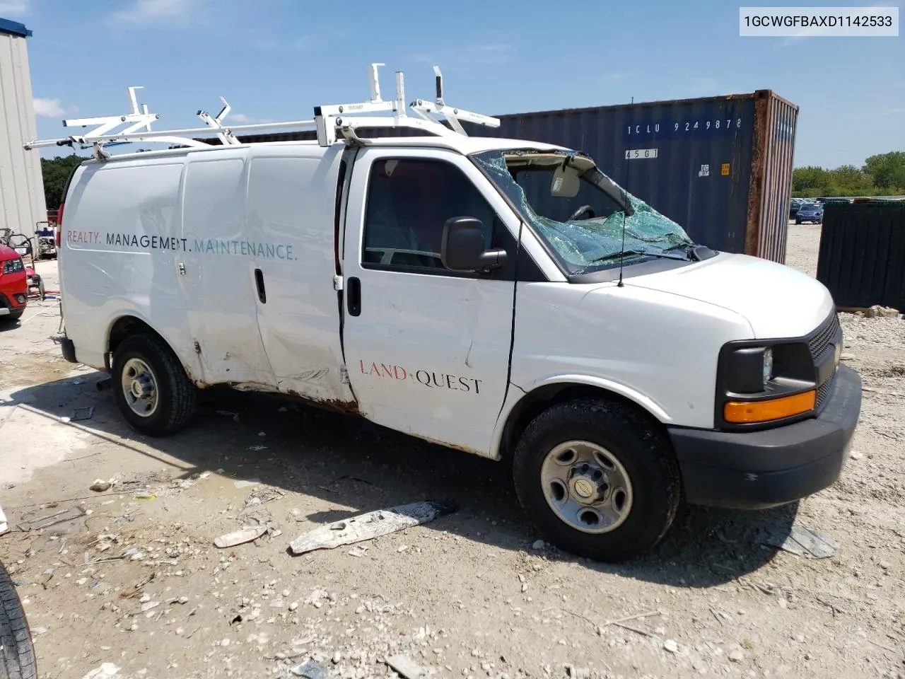 2013 Chevrolet Express G2500 VIN: 1GCWGFBAXD1142533 Lot: 67373134