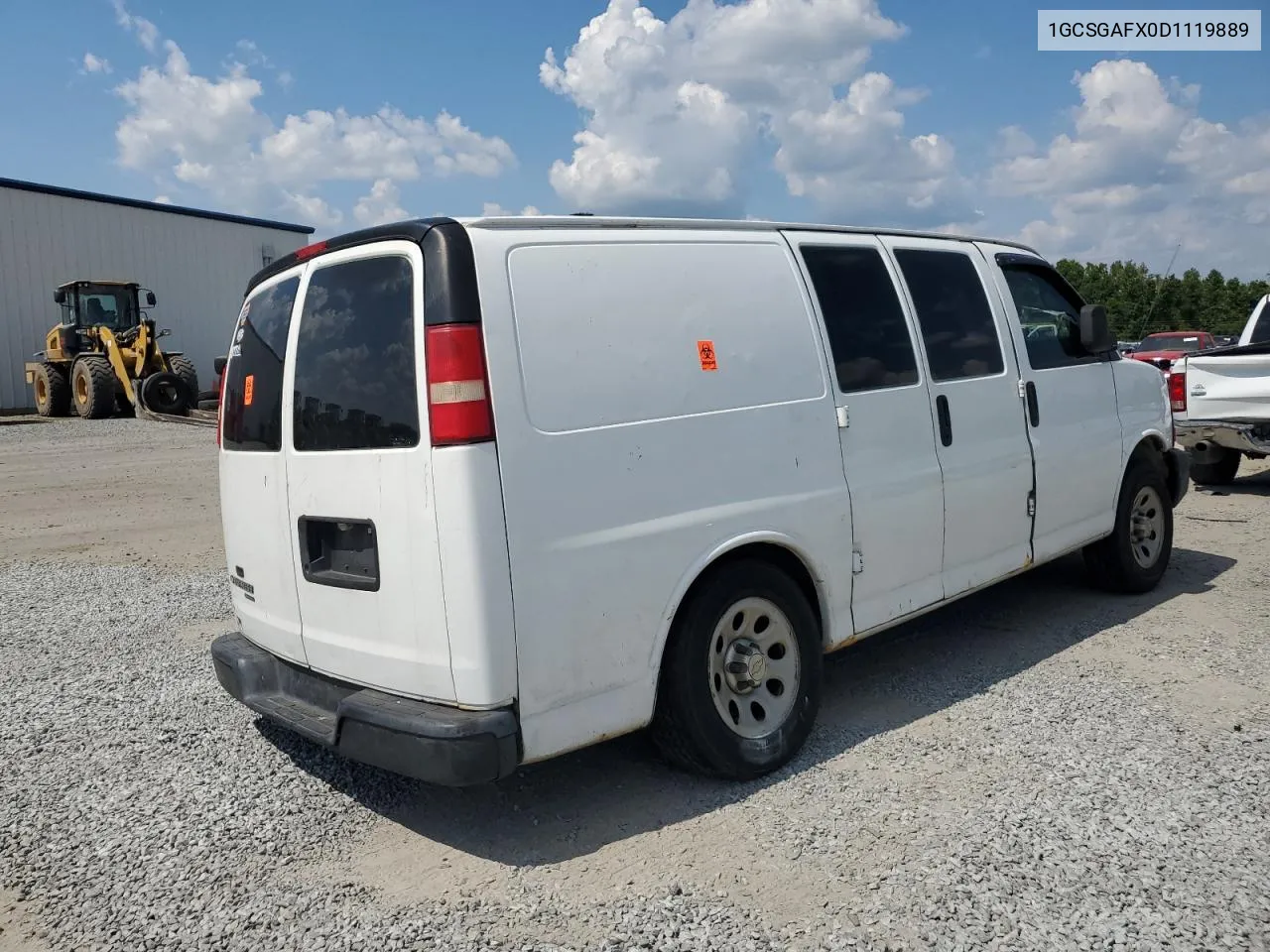 2013 Chevrolet Express G1500 VIN: 1GCSGAFX0D1119889 Lot: 68985114