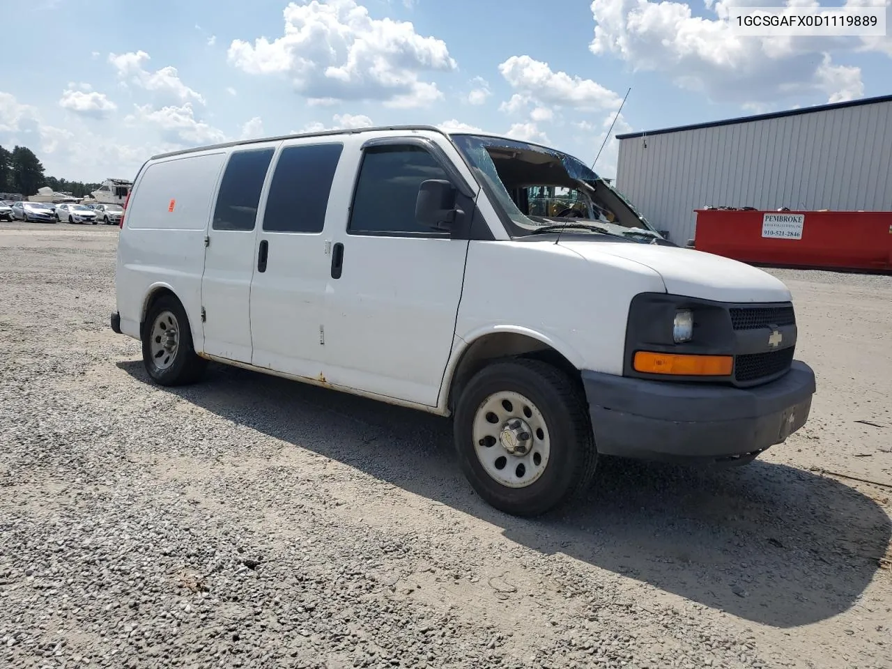 2013 Chevrolet Express G1500 VIN: 1GCSGAFX0D1119889 Lot: 68985114