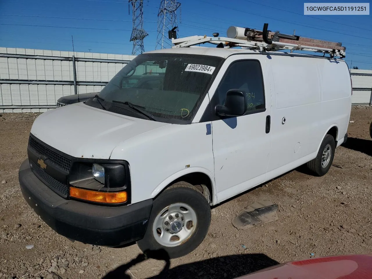 2013 Chevrolet Express G2500 VIN: 1GCWGFCA5D1191251 Lot: 69023984