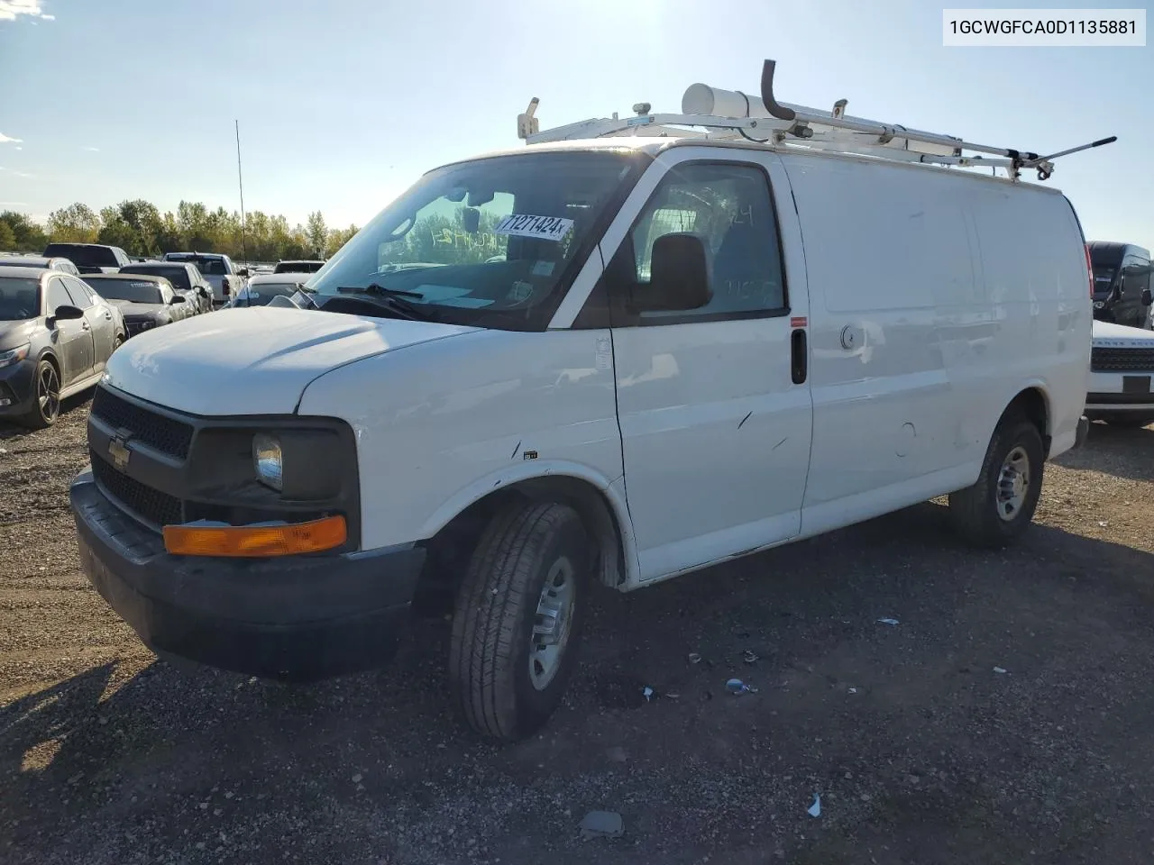 2013 Chevrolet Express G2500 VIN: 1GCWGFCA0D1135881 Lot: 71271424