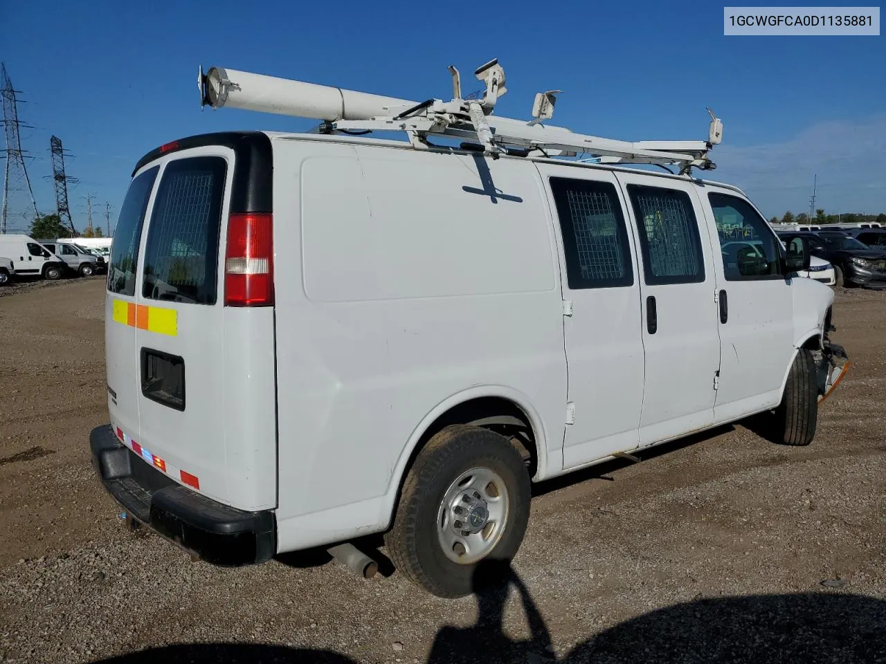 2013 Chevrolet Express G2500 VIN: 1GCWGFCA0D1135881 Lot: 71271424