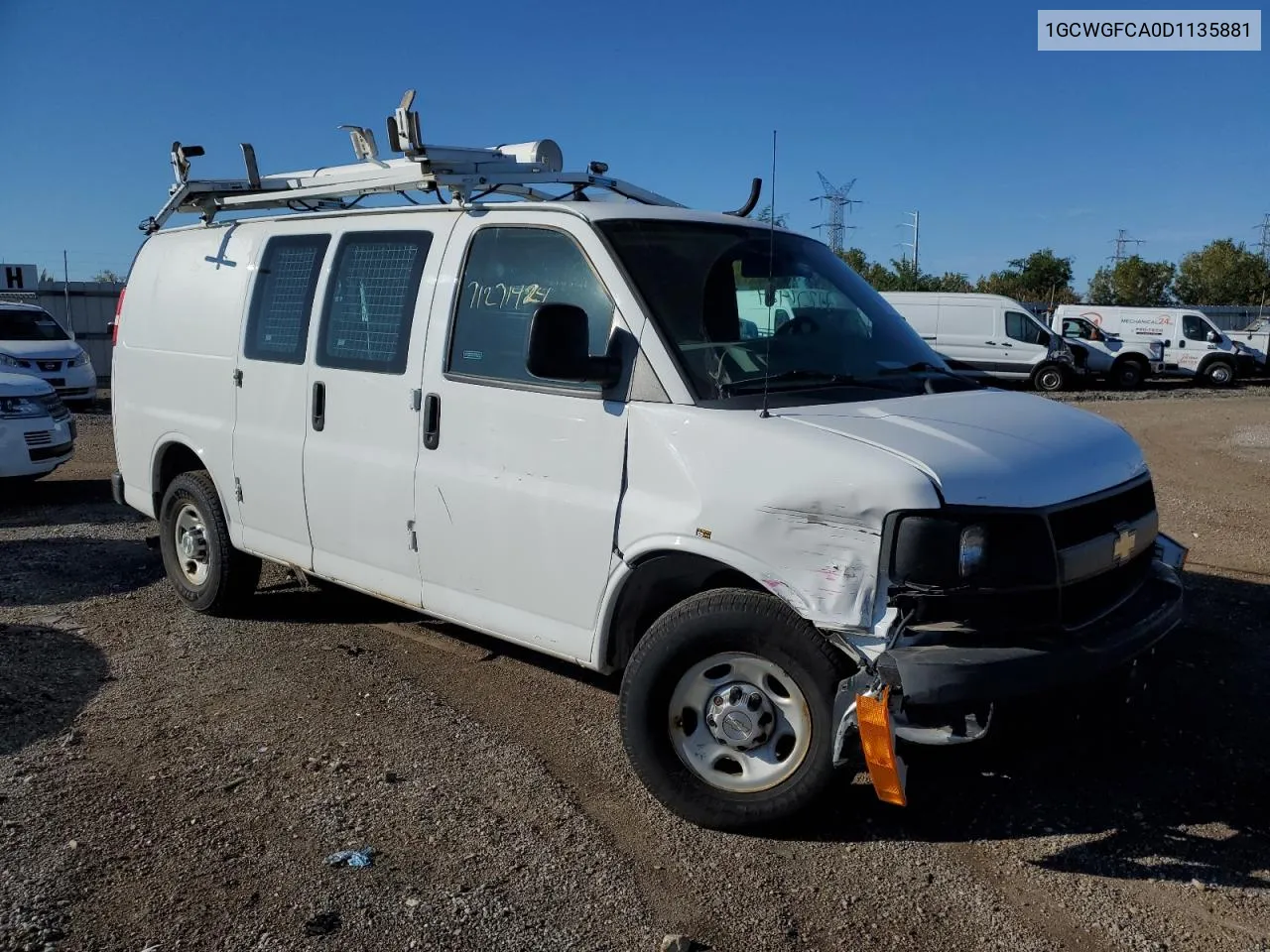 2013 Chevrolet Express G2500 VIN: 1GCWGFCA0D1135881 Lot: 71271424