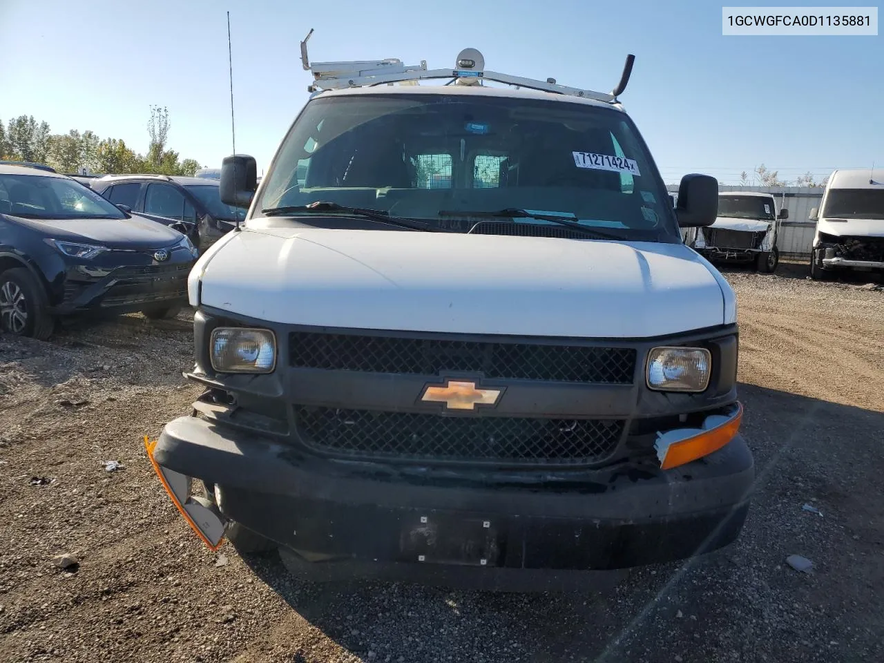 2013 Chevrolet Express G2500 VIN: 1GCWGFCA0D1135881 Lot: 71271424