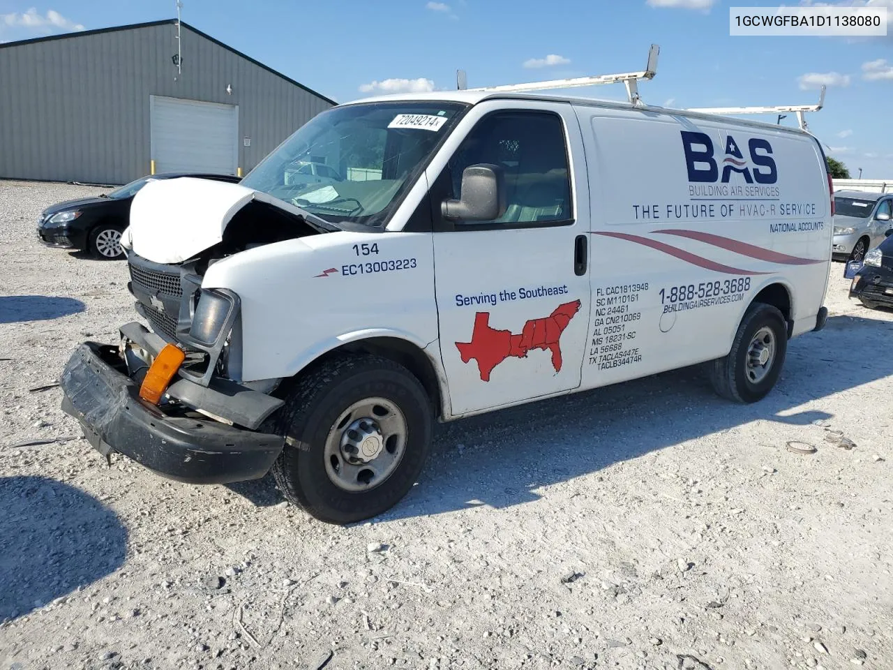 1GCWGFBA1D1138080 2013 Chevrolet Express G2500