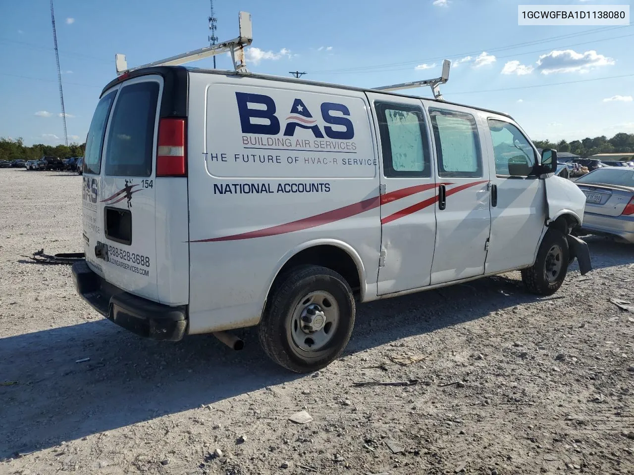 1GCWGFBA1D1138080 2013 Chevrolet Express G2500