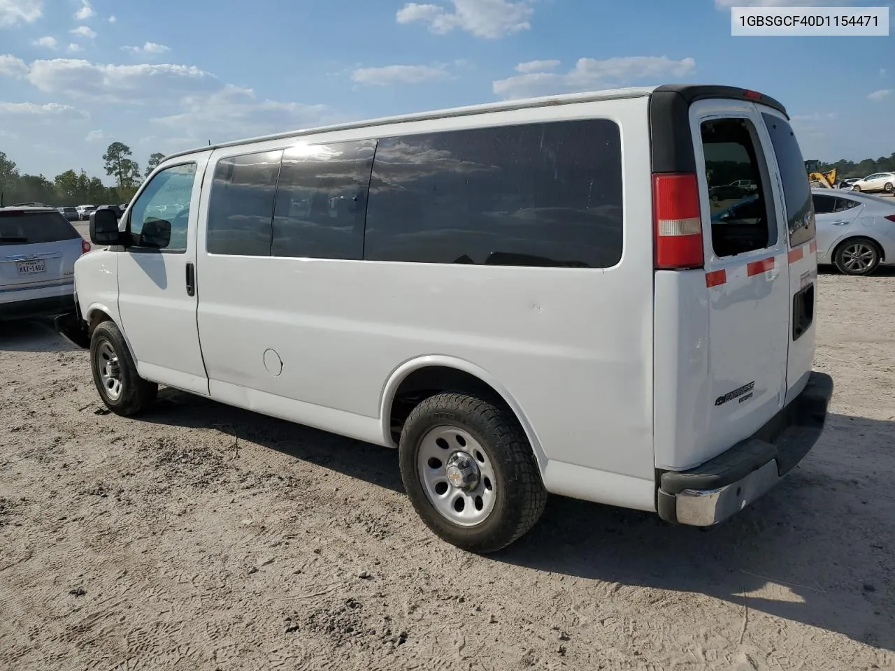 2013 Chevrolet Express G1500 Lt VIN: 1GBSGCF40D1154471 Lot: 72291654