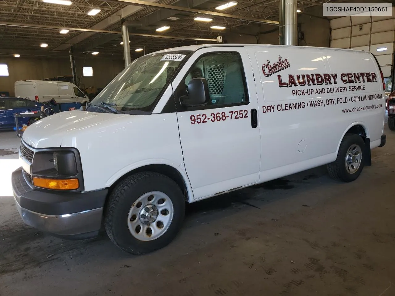 2013 Chevrolet Express G1500 VIN: 1GCSHAF40D1150661 Lot: 72658324