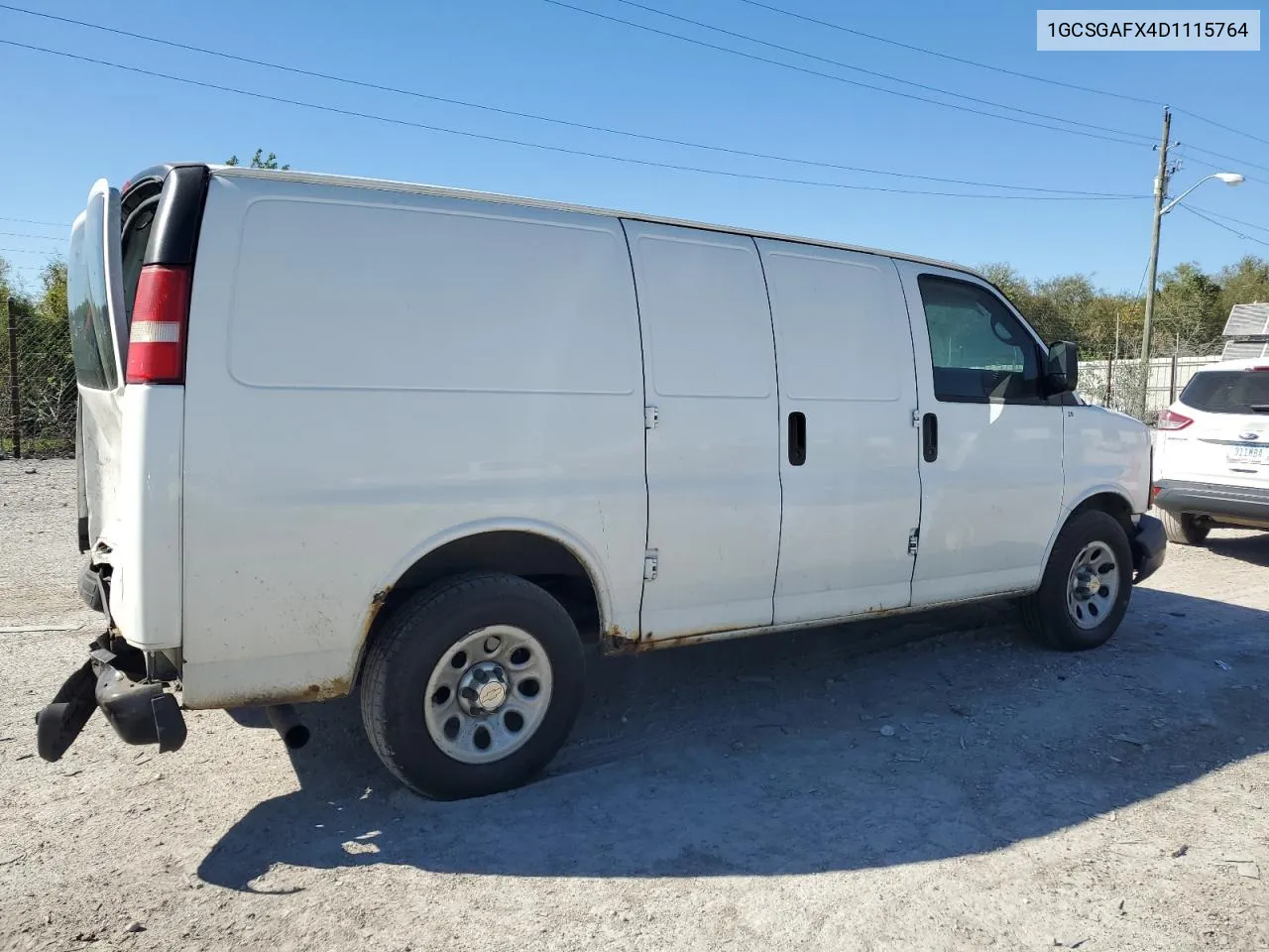 2013 Chevrolet Express G1500 VIN: 1GCSGAFX4D1115764 Lot: 74498504