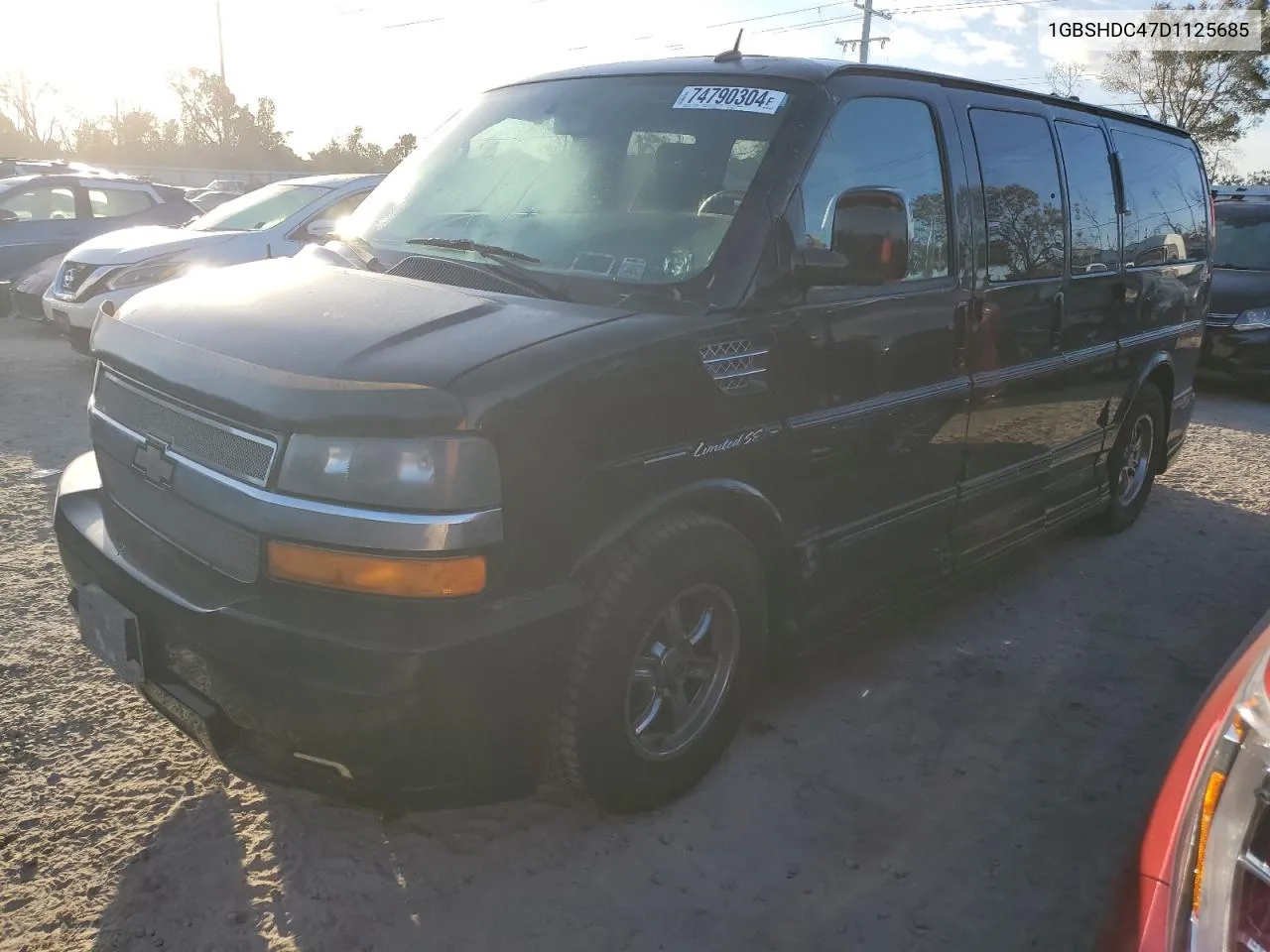 2013 Chevrolet Express G1500 3Lt VIN: 1GBSHDC47D1125685 Lot: 74790304