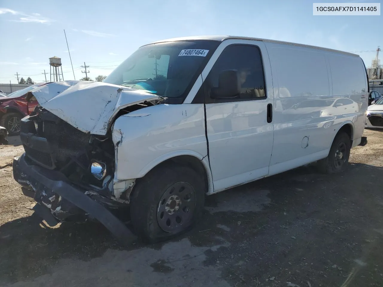 2013 Chevrolet Express G1500 VIN: 1GCSGAFX7D1141405 Lot: 74807464