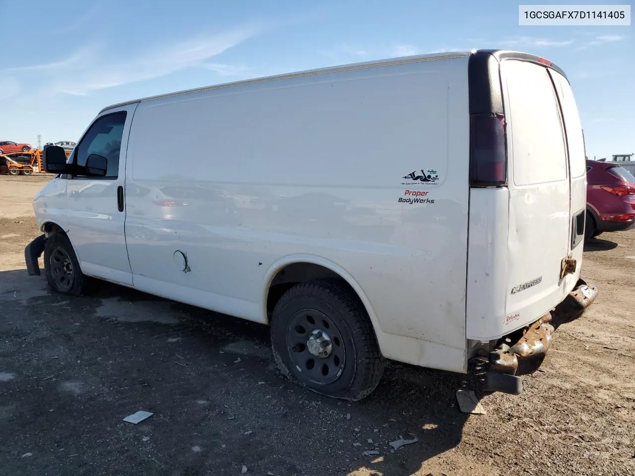 2013 Chevrolet Express G1500 VIN: 1GCSGAFX7D1141405 Lot: 74807464