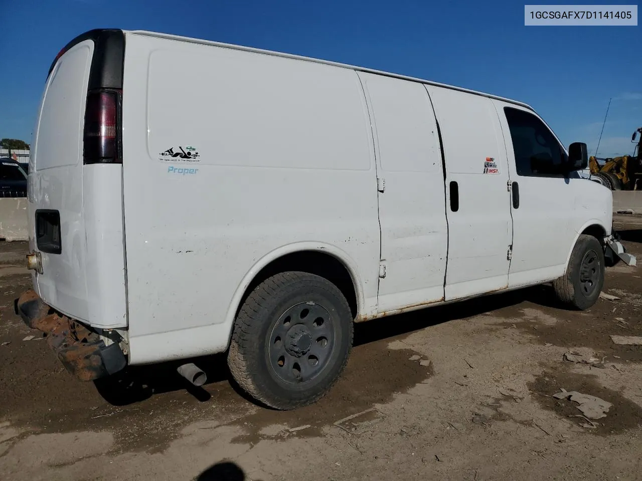 2013 Chevrolet Express G1500 VIN: 1GCSGAFX7D1141405 Lot: 74807464