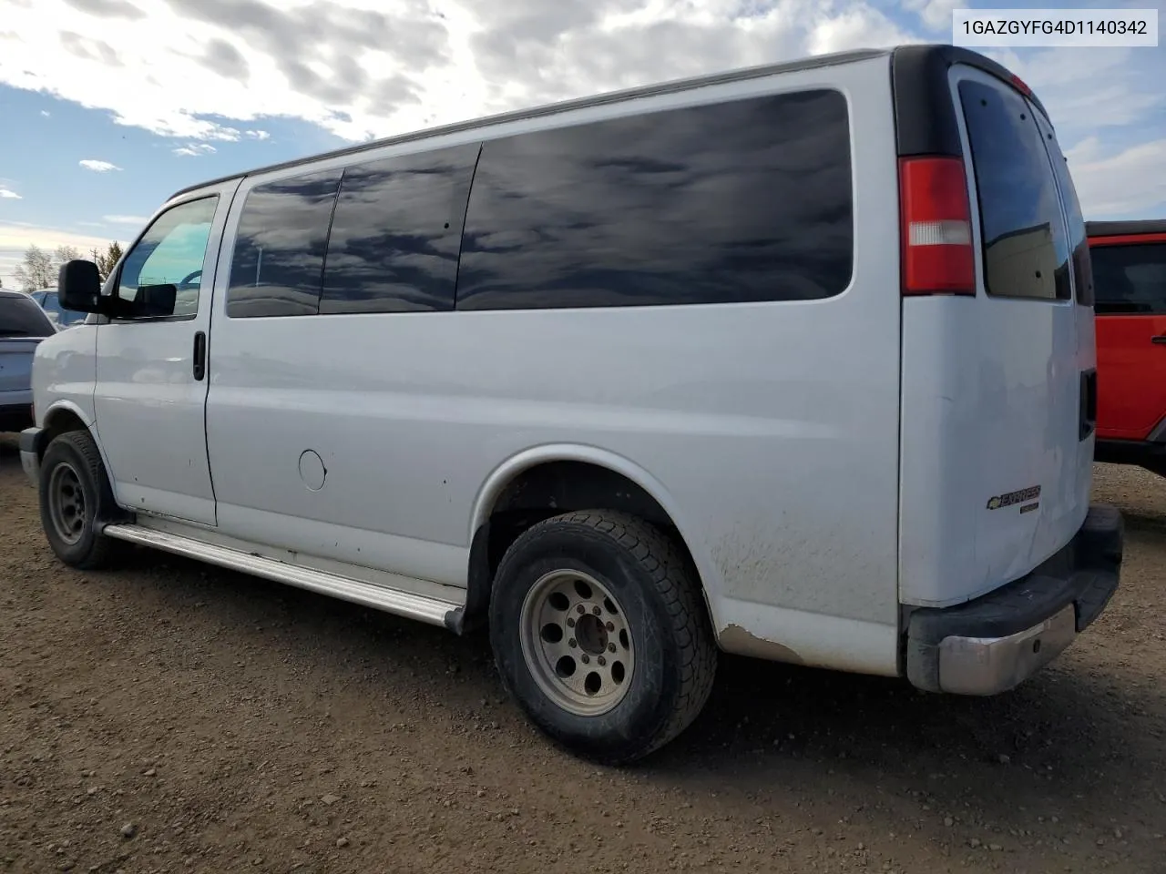 2013 Chevrolet Express G3500 Lt VIN: 1GAZGYFG4D1140342 Lot: 75170404