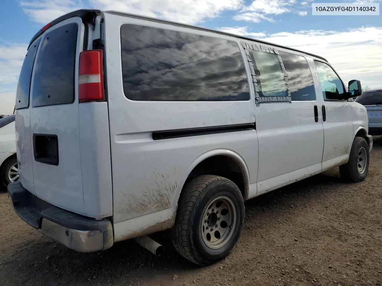 2013 Chevrolet Express G3500 Lt VIN: 1GAZGYFG4D1140342 Lot: 75170404