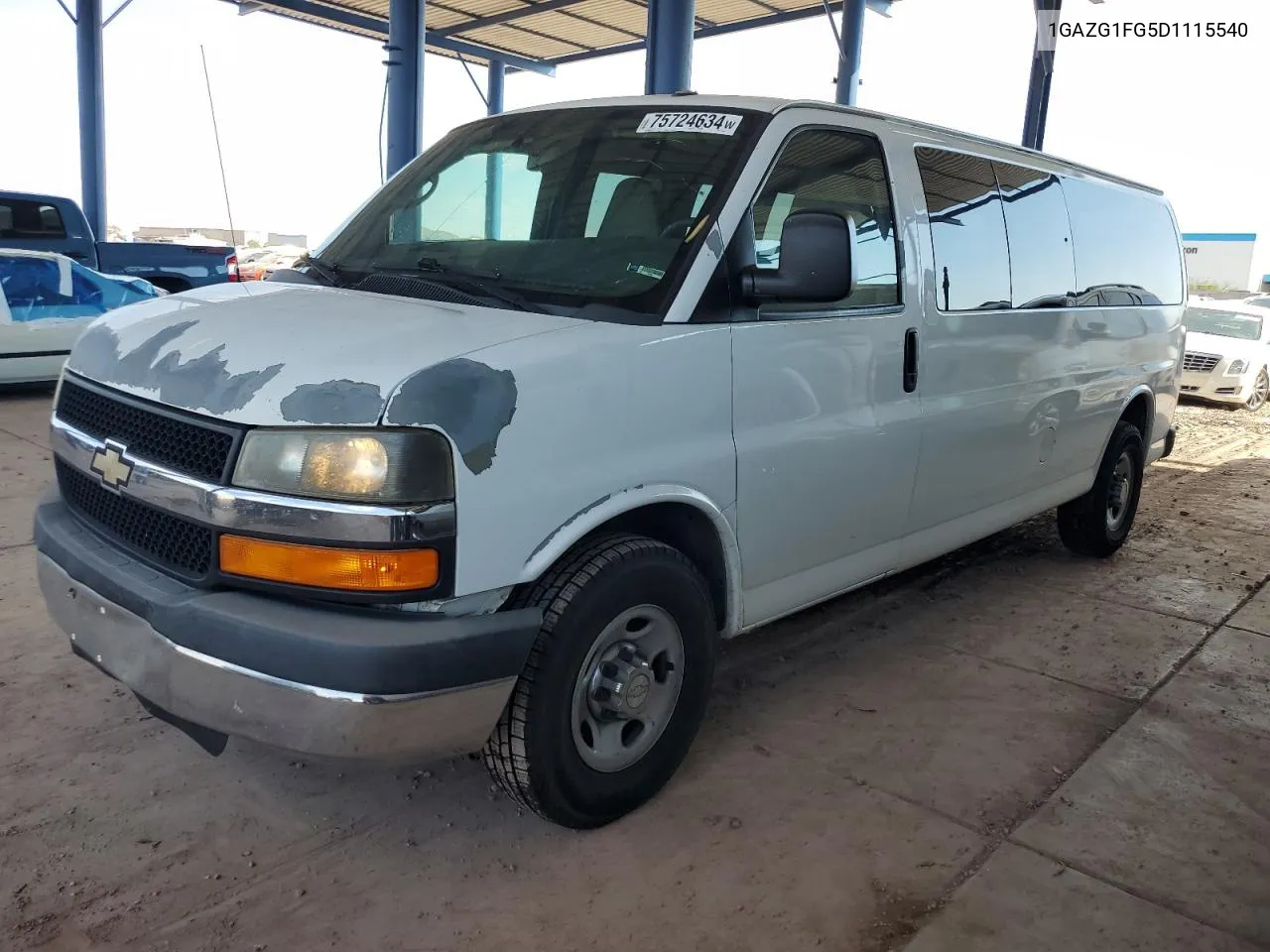 2013 Chevrolet Express G3500 Lt VIN: 1GAZG1FG5D1115540 Lot: 75724634