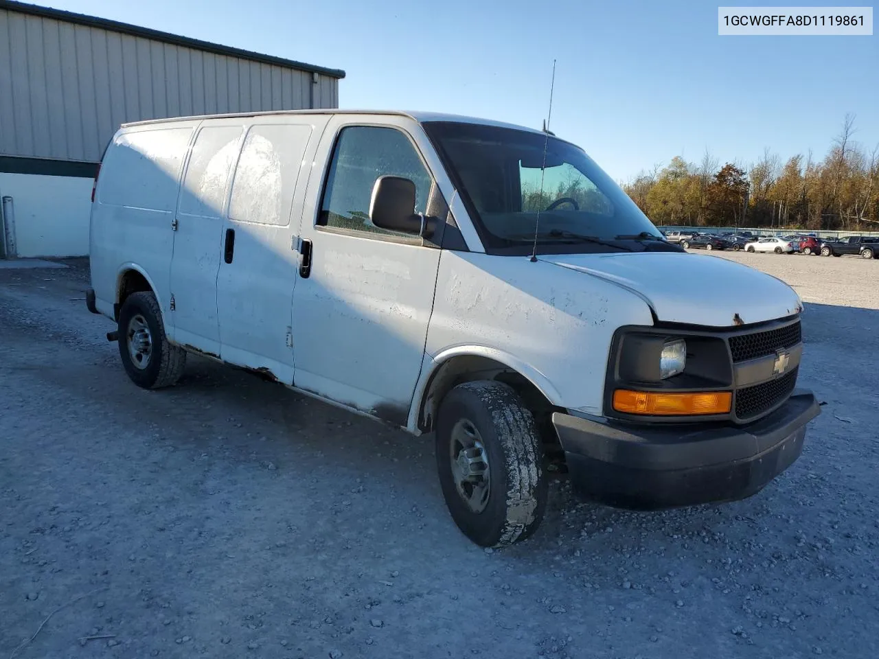 2013 Chevrolet Express G2500 VIN: 1GCWGFFA8D1119861 Lot: 76689054