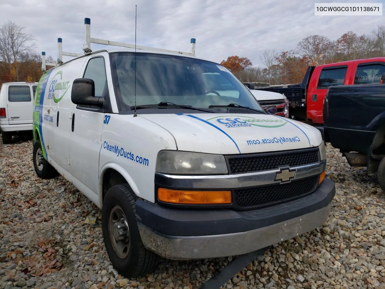 2013 Chevrolet Express G2500 VIN: 1GCWGGCG1D1138671 Lot: 77138124